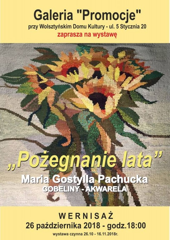 Wernisa Pani Marii Gostylla-Pachuck pt. Poegnanie lata