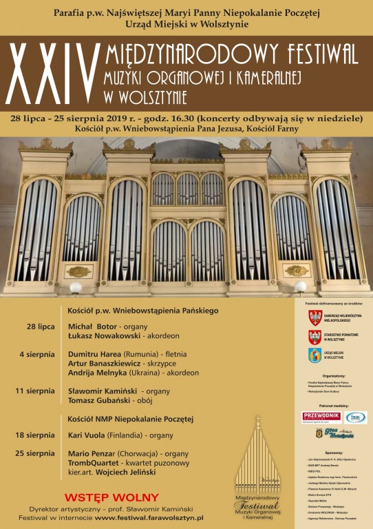 XXIV Festiwal Organowy